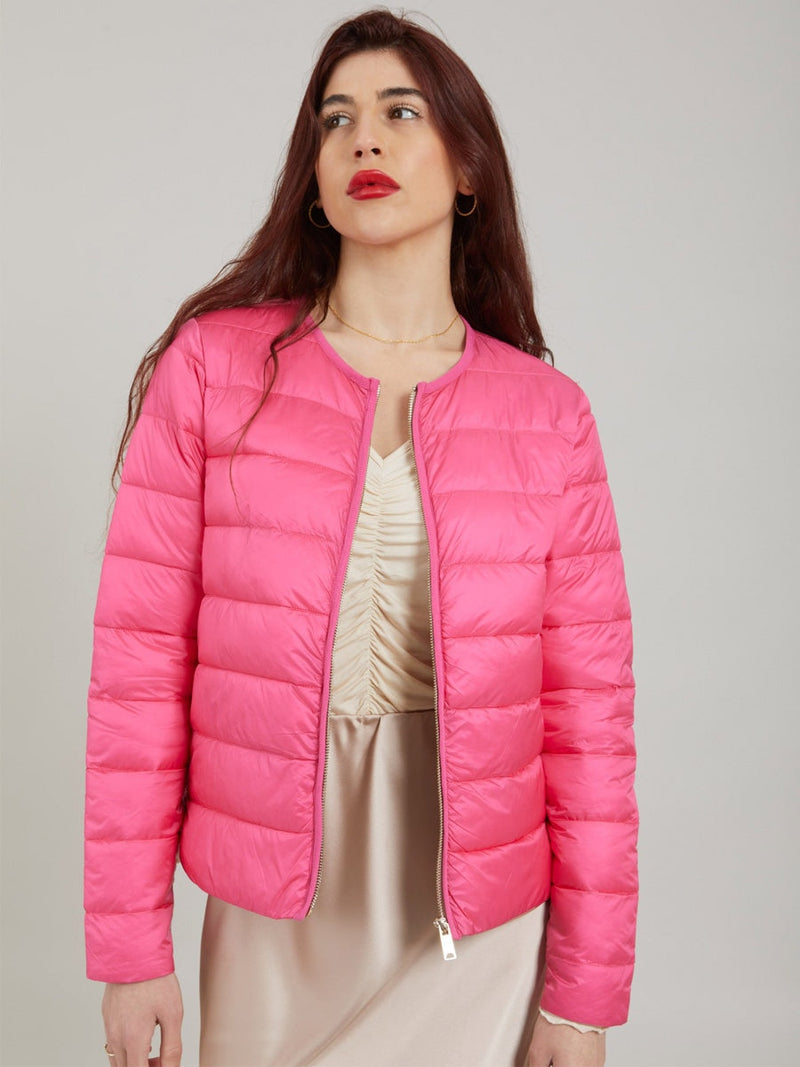 Coster Copenhagen CC Heart quilted jacket Pink