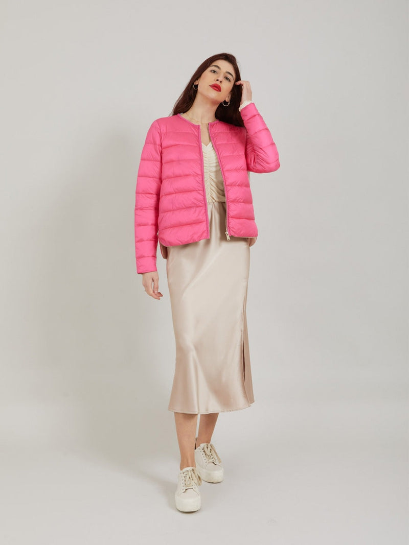 Coster Copenhagen CC Heart quilted jacket Pink