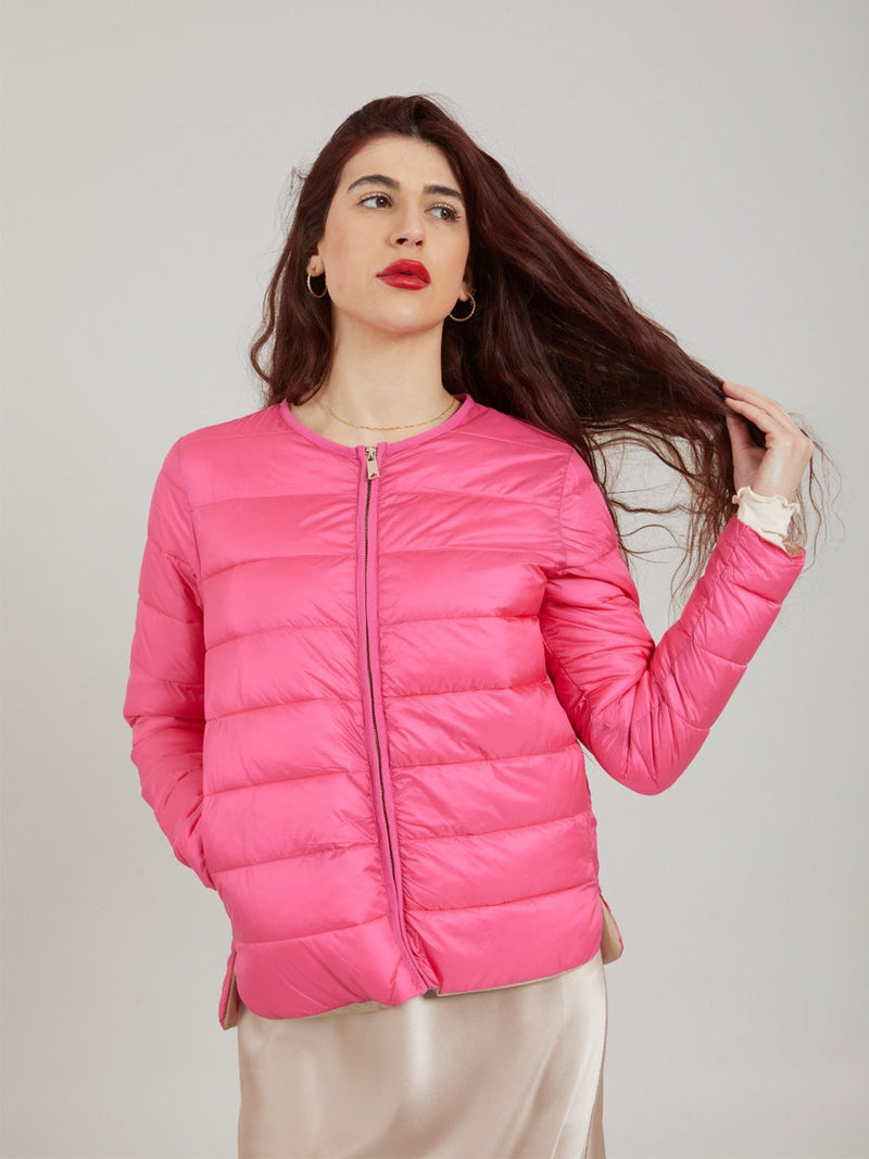 Coster Copenhagen CC Heart quilted jacket Pink