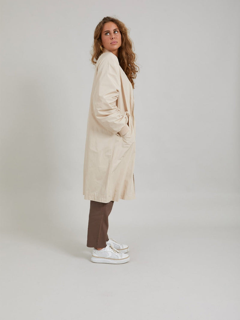 Coster Copenhagen Long bomber jacket Creme