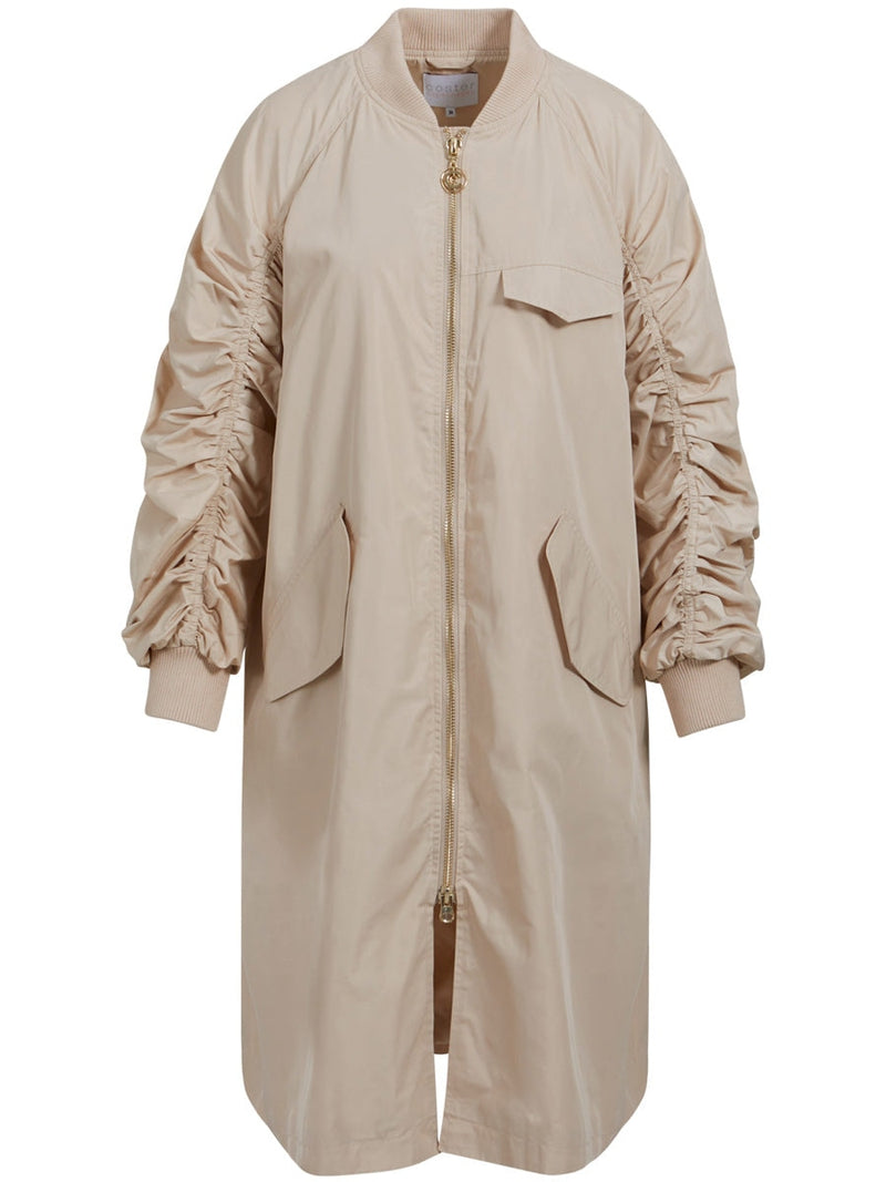 Coster Copenhagen Long bomber jacket Creme