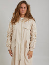 Coster Copenhagen Long bomber jacket Creme