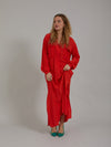 Coster Copenhagen Long shirt dress Lipstick red