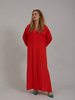 Coster Copenhagen Long shirt dress Lipstick red