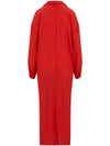 Coster Copenhagen Long shirt dress Lipstick red