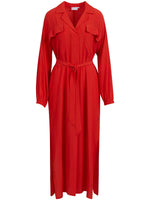 Coster Copenhagen Long shirt dress Lipstick red