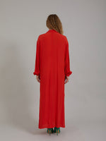 Coster Copenhagen Long shirt dress Lipstick red