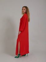 Coster Copenhagen Long shirt dress Lipstick red