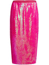 Coster Copenhagen Long skirt in sequins Neon pink