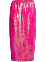 Coster Copenhagen Long skirt in sequins Neon pink