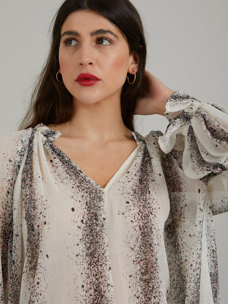 Coster Copenhagen Shirt with splash stripe print