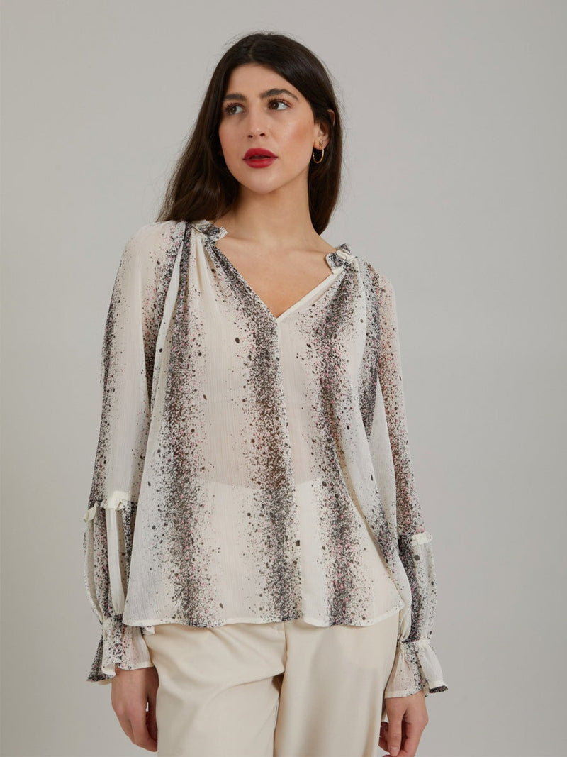 Coster Copenhagen Shirt with splash stripe print