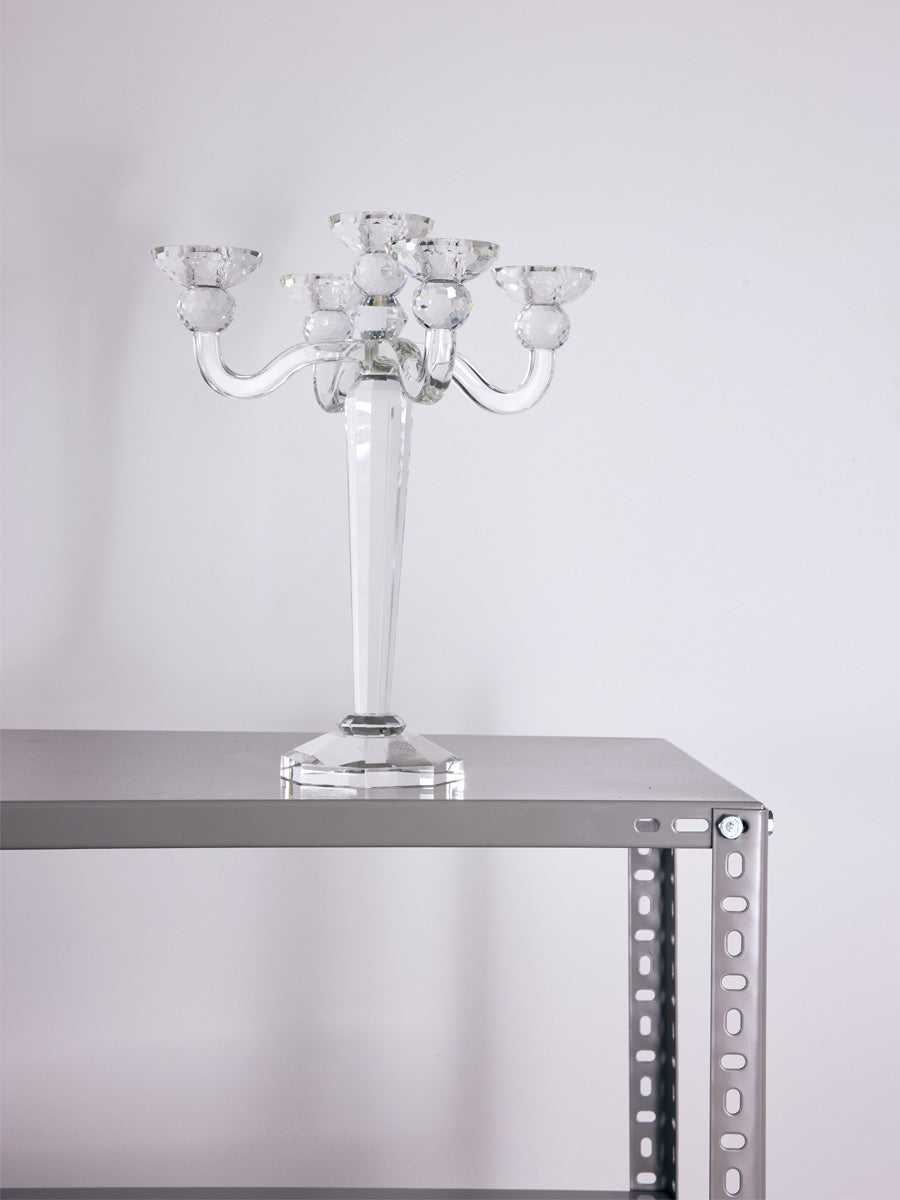 Cozy Living MB candle holder 5-armed Clear