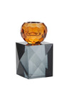 Cozy Living ME crystal candle holder black/amber