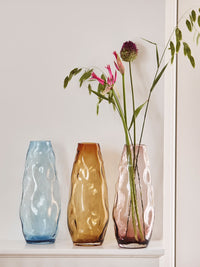Cozy Living Vase mouthblown amber