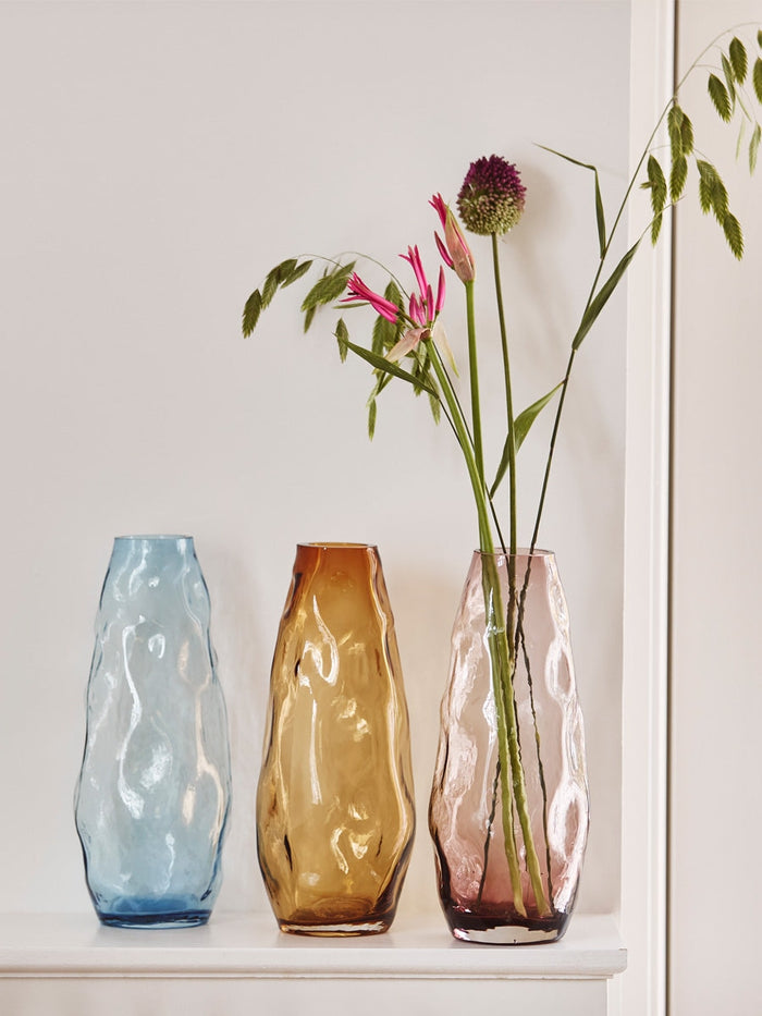 Cozy Living Vase mouthblown amber