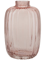 Cozy Living Vase with grooves rose