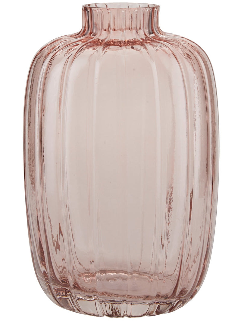 Cozy Living Vase with grooves rose