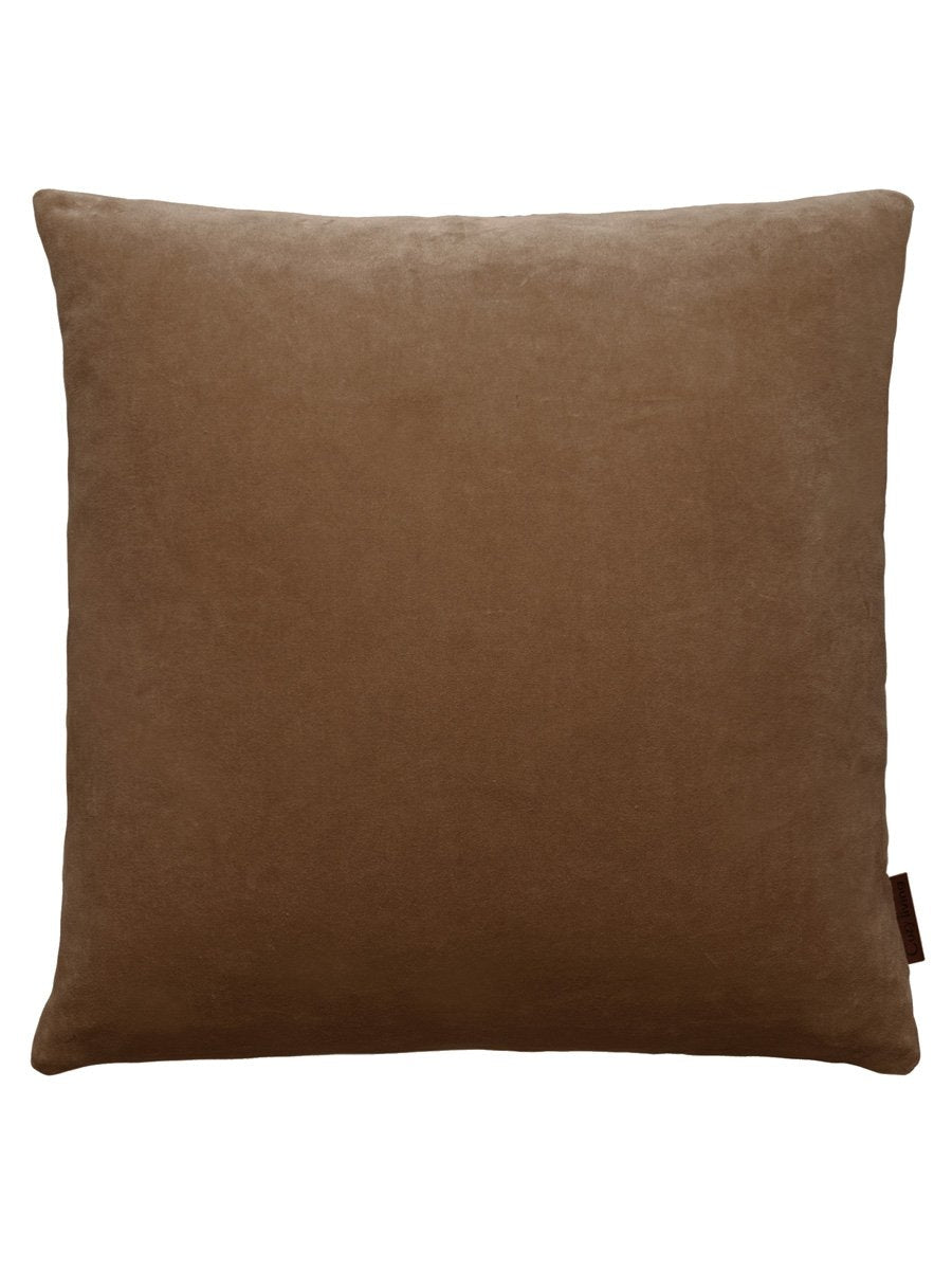 Cozy Living Velvet soft cushion cover värissä earth