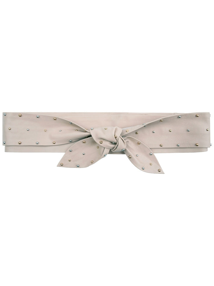 Dante 6 MARLYN leather belt oyster cream