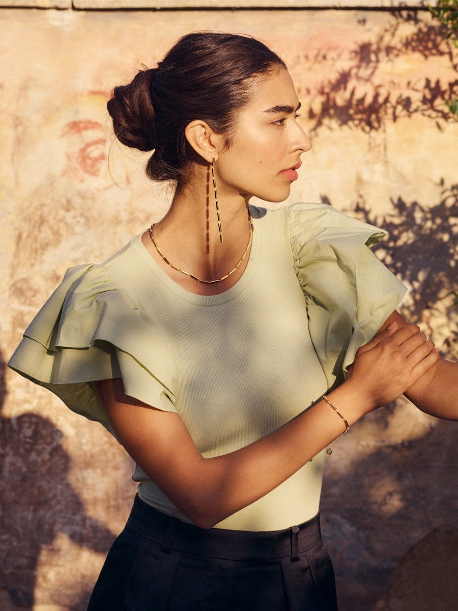 Edblad Bar Earrings Maxi Gold kulta
