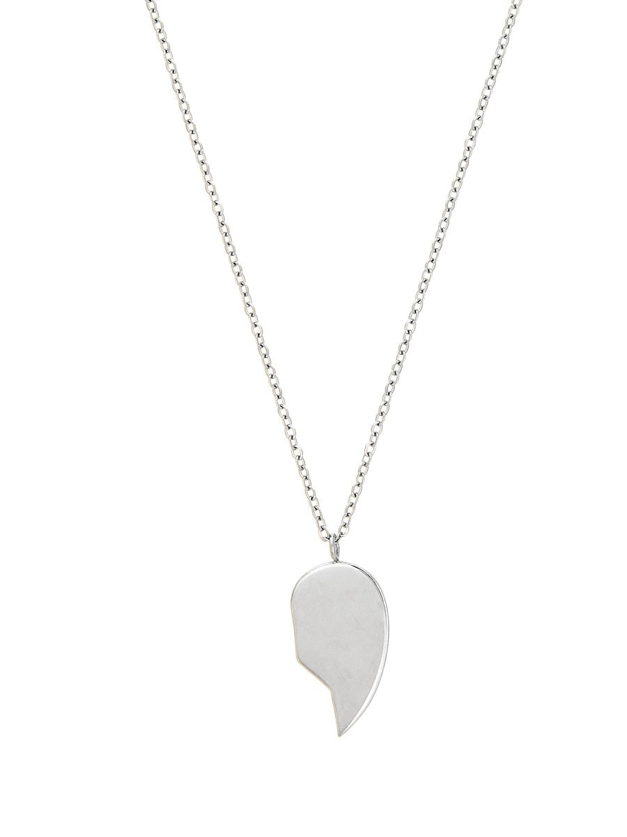 Edblad Friendship Heart Necklace Kids Steel ystäväkoru hopea
