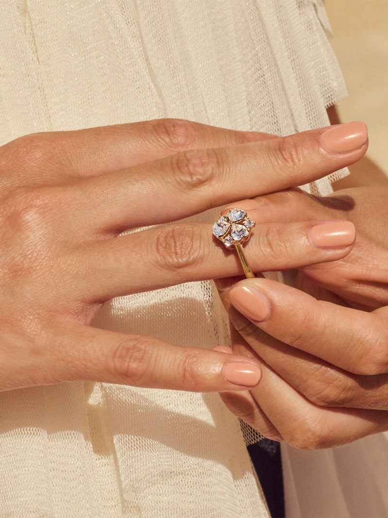 Edblad Heart Sparkle Ring gold kulta