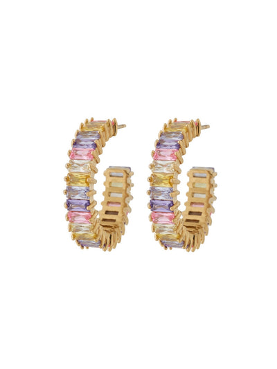Edblad Radiant Creoles L Pansy Gold