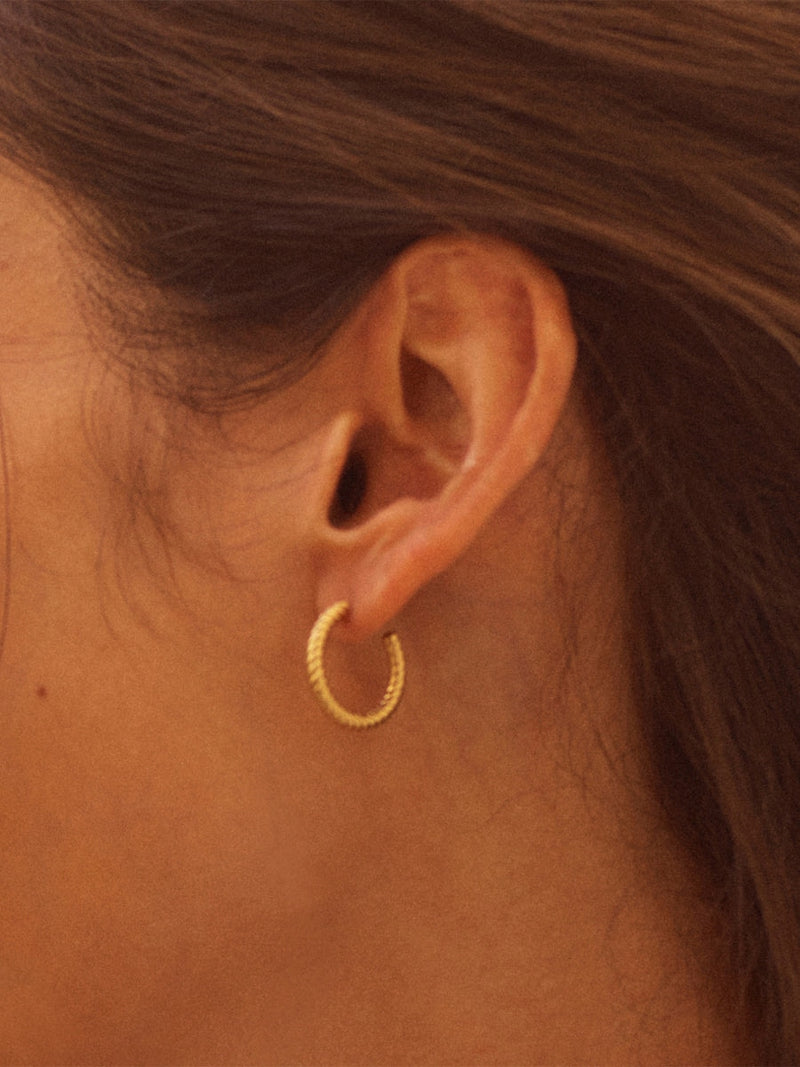 Edblad Rope Creoles S Gold
