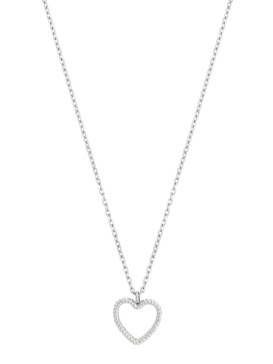 Edblad Rope Heart Necklace Steel hopea