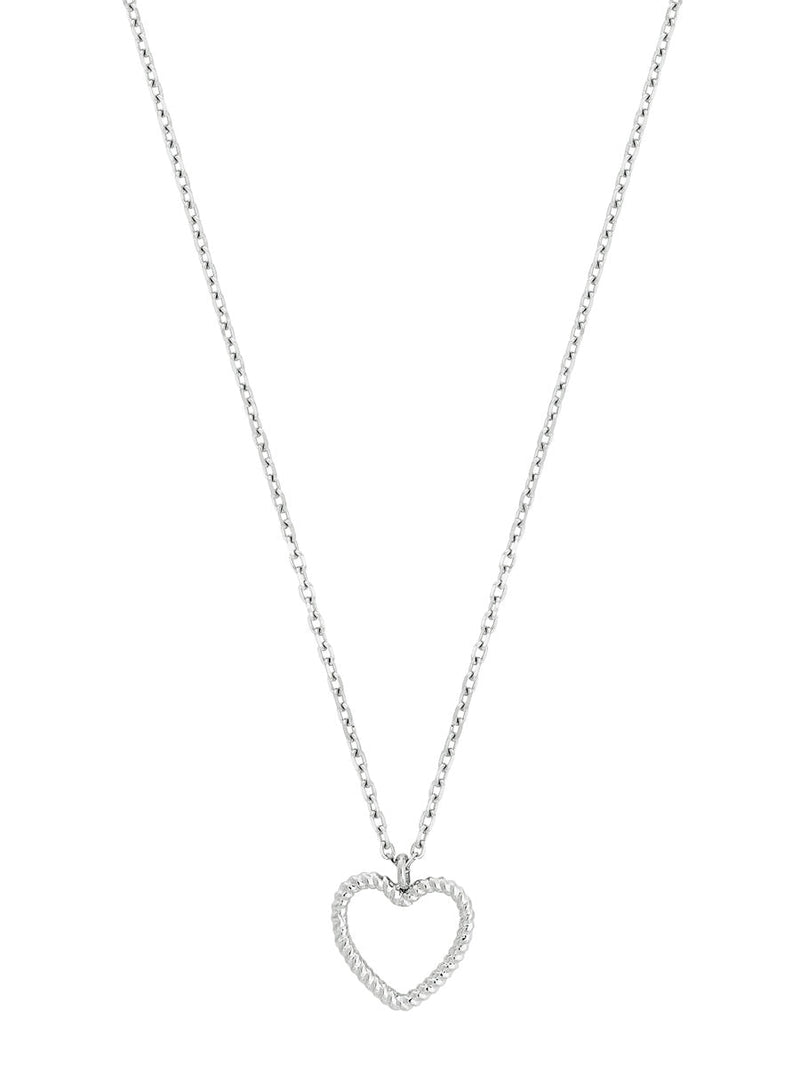 Edblad Rope Heart Necklace Steel hopea