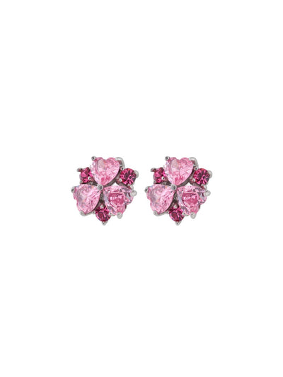 Edblad Heart Sparkle Studs Pink Steel