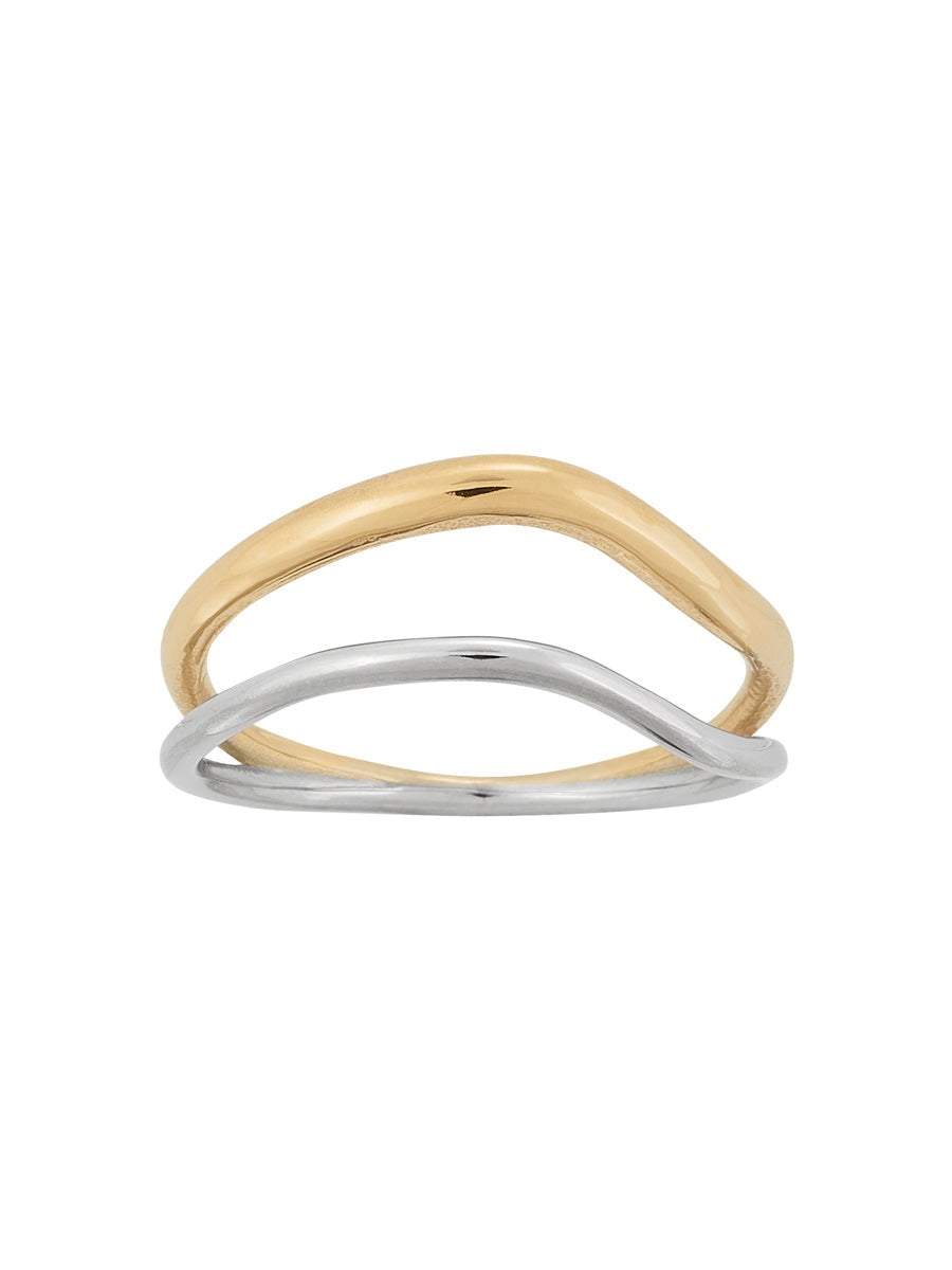 Edblad Sway Ring Gold Steel