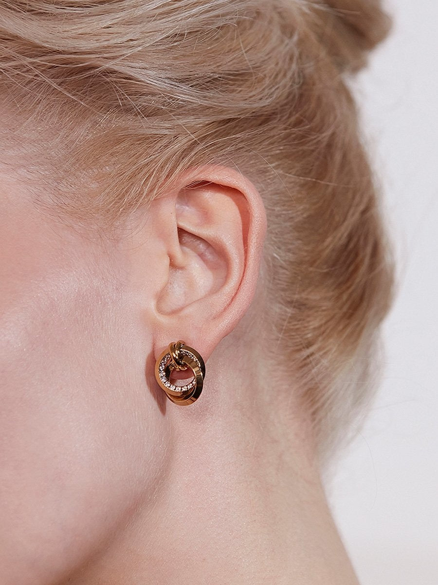 Edblad ZINNIA duo studs väri kulta