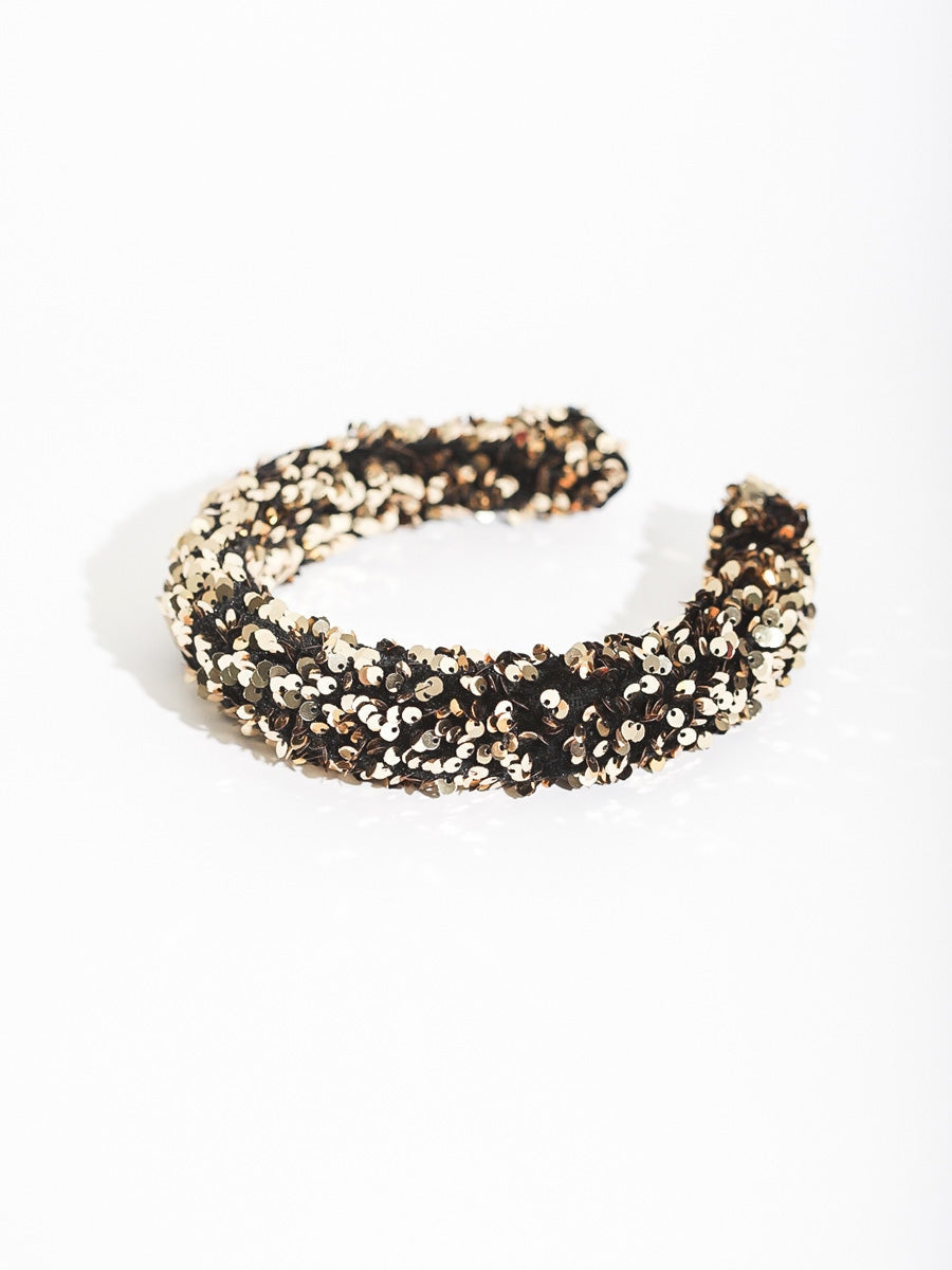 Gauhar Helsinki Atelier Padded Sequins Headband