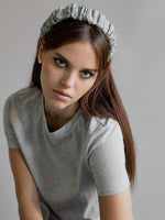 Gauhar HELSINKI atelier headband ruffled aqua