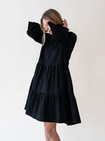 Gauhar Ruffled Dress Black