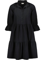 Gauhar Ruffled Dress Black