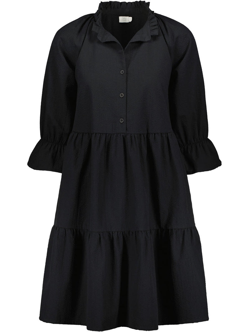 Gauhar Ruffled Dress Black