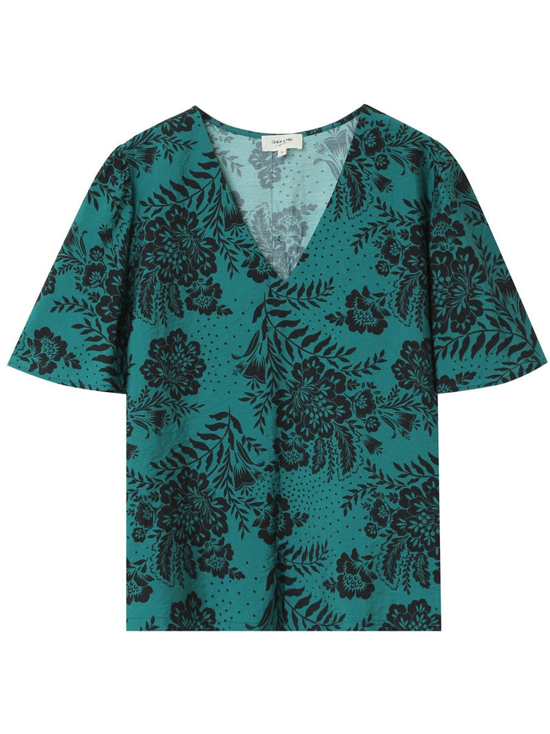Grace & Mila GUERLIN woven top vert