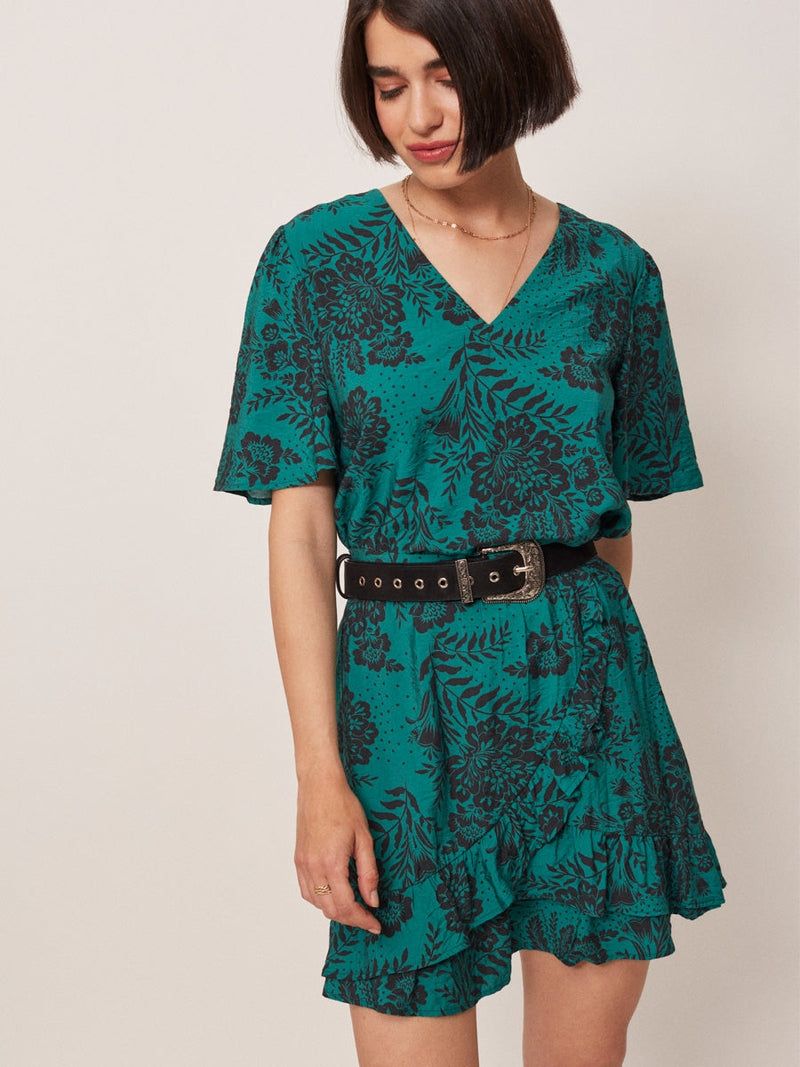 Grace & Mila GUERLIN woven top vert