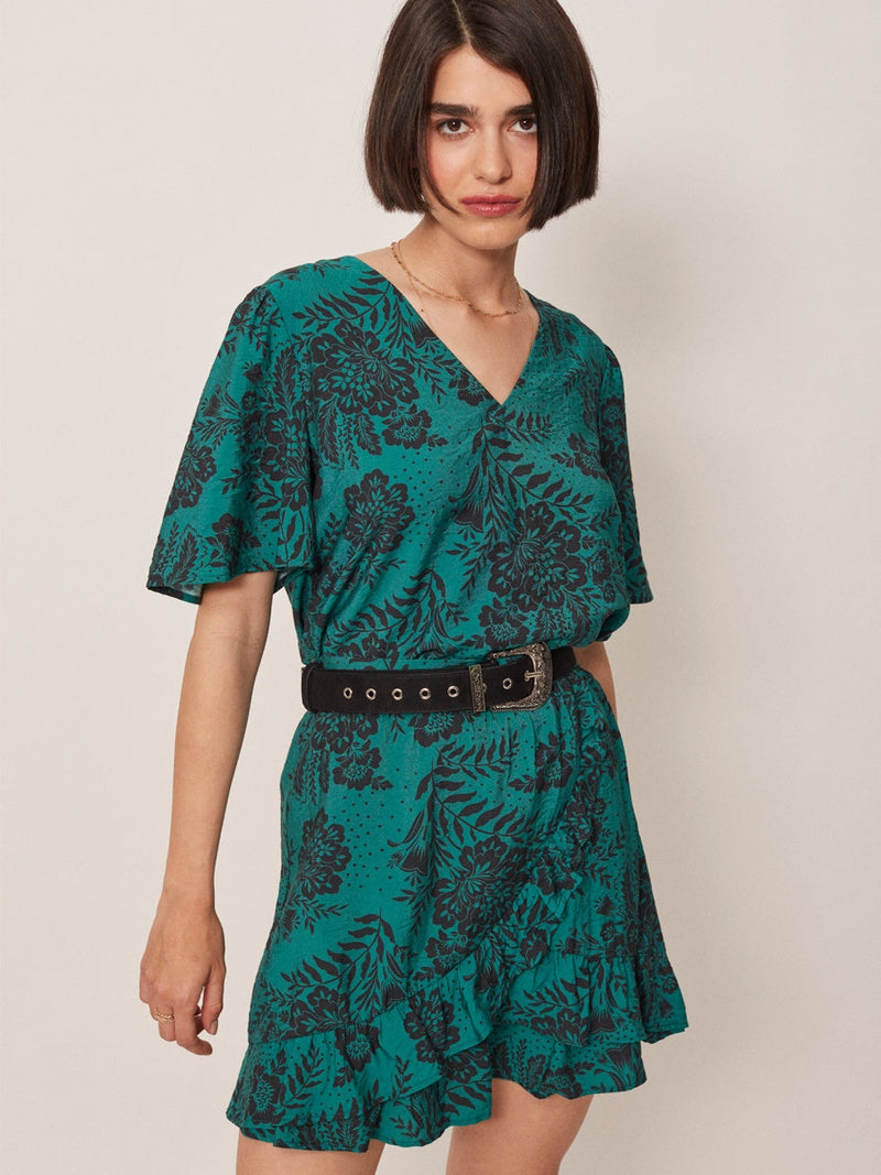 Grace & Mila GUERLIN woven top vert