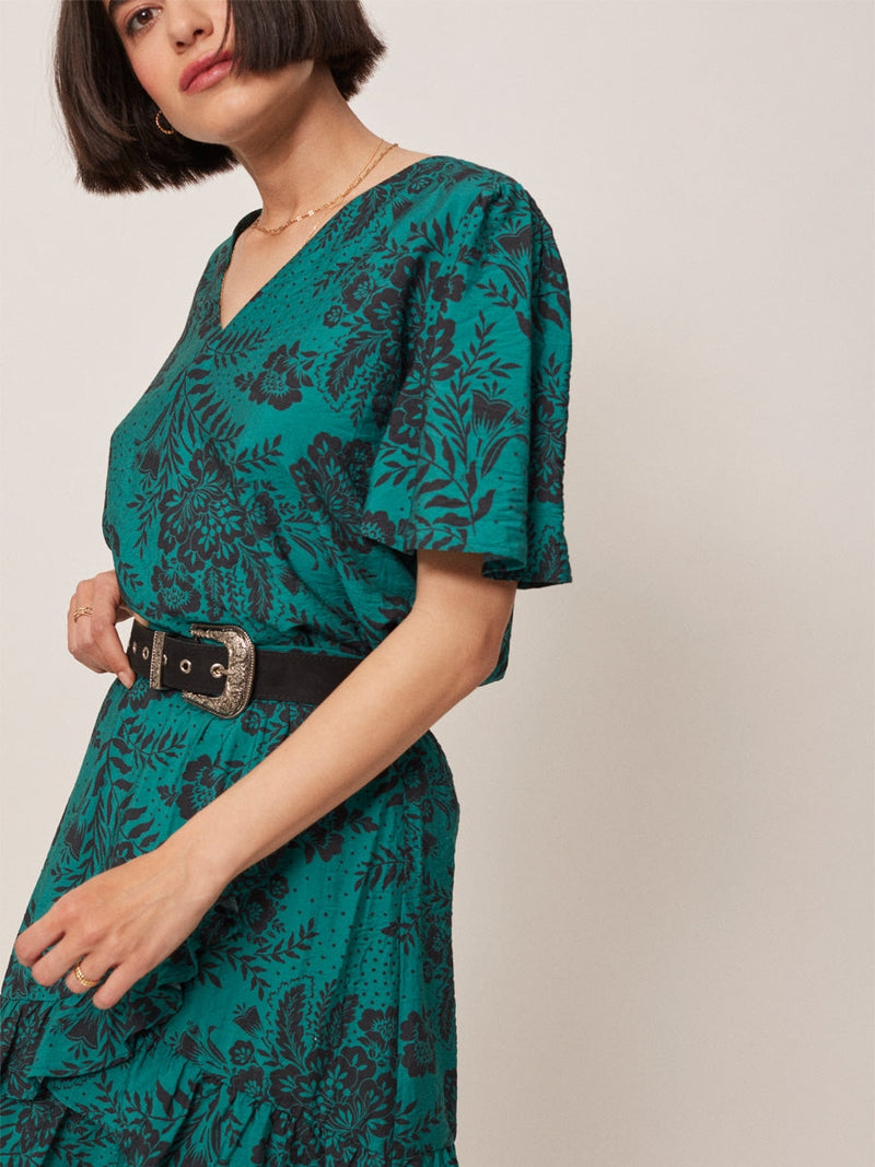 Grace & Mila GUERLIN woven top vert