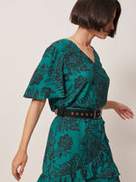 Grace & Mila GUERLIN woven top vert
