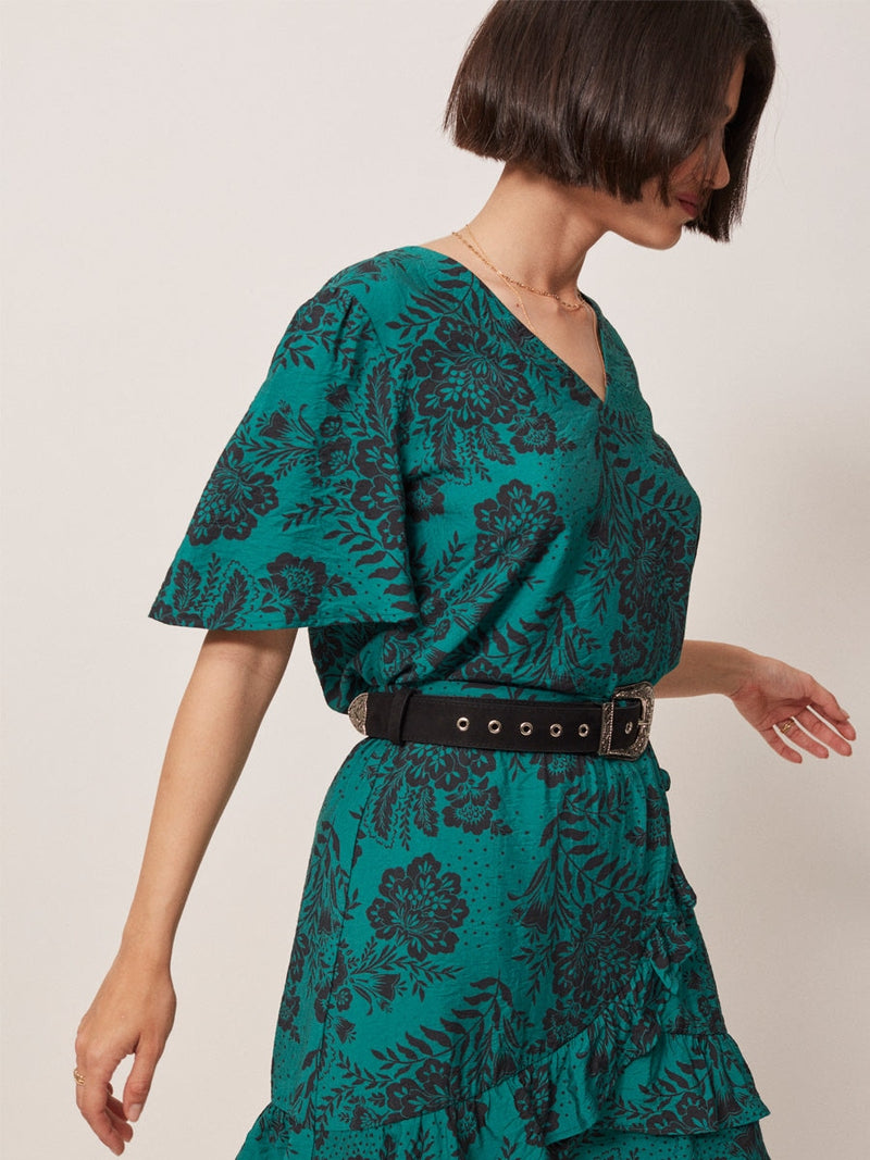 Grace & Mila GUERLIN woven top vert