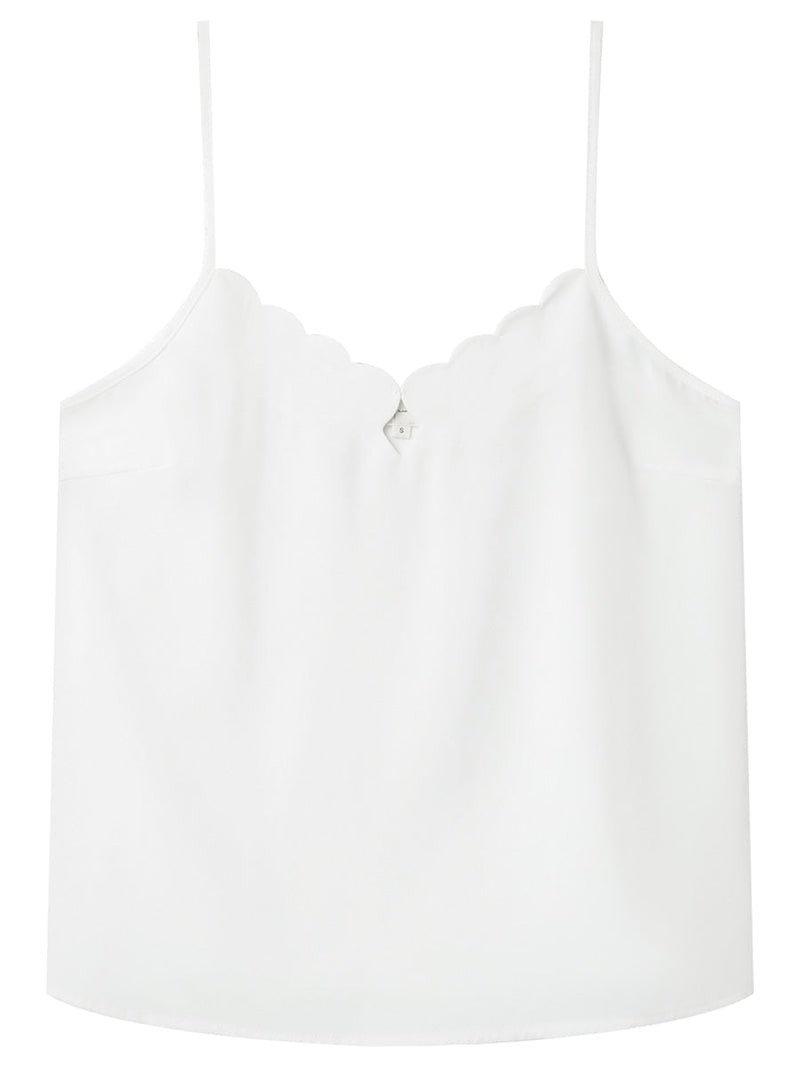 Grace & Mila Image woven top Ecru