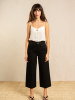 Grace & Mila Image woven top Ecru