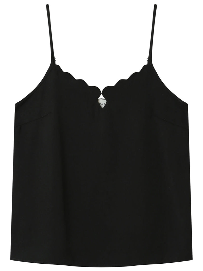 Grace & Mila Image woven top Noir
