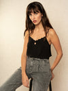 Grace & Mila Image woven top Noir
