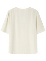 Grace & Mila India woven top Ecru